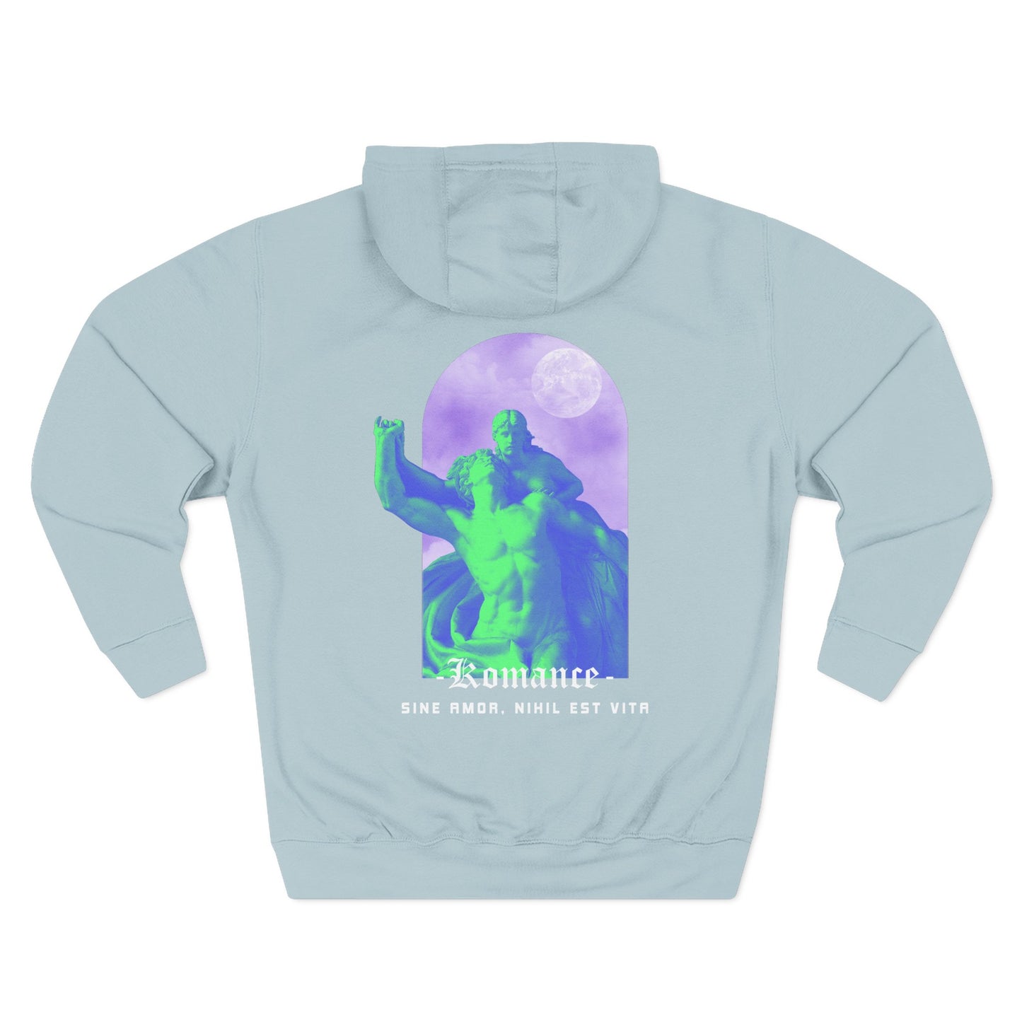Vibrant Three-Panel Fleece Hoodie, Graphic Hoodie, Cozy Streetwear, Artsy Gift, Comfortable Casual Wear, Unique Layering Piece
