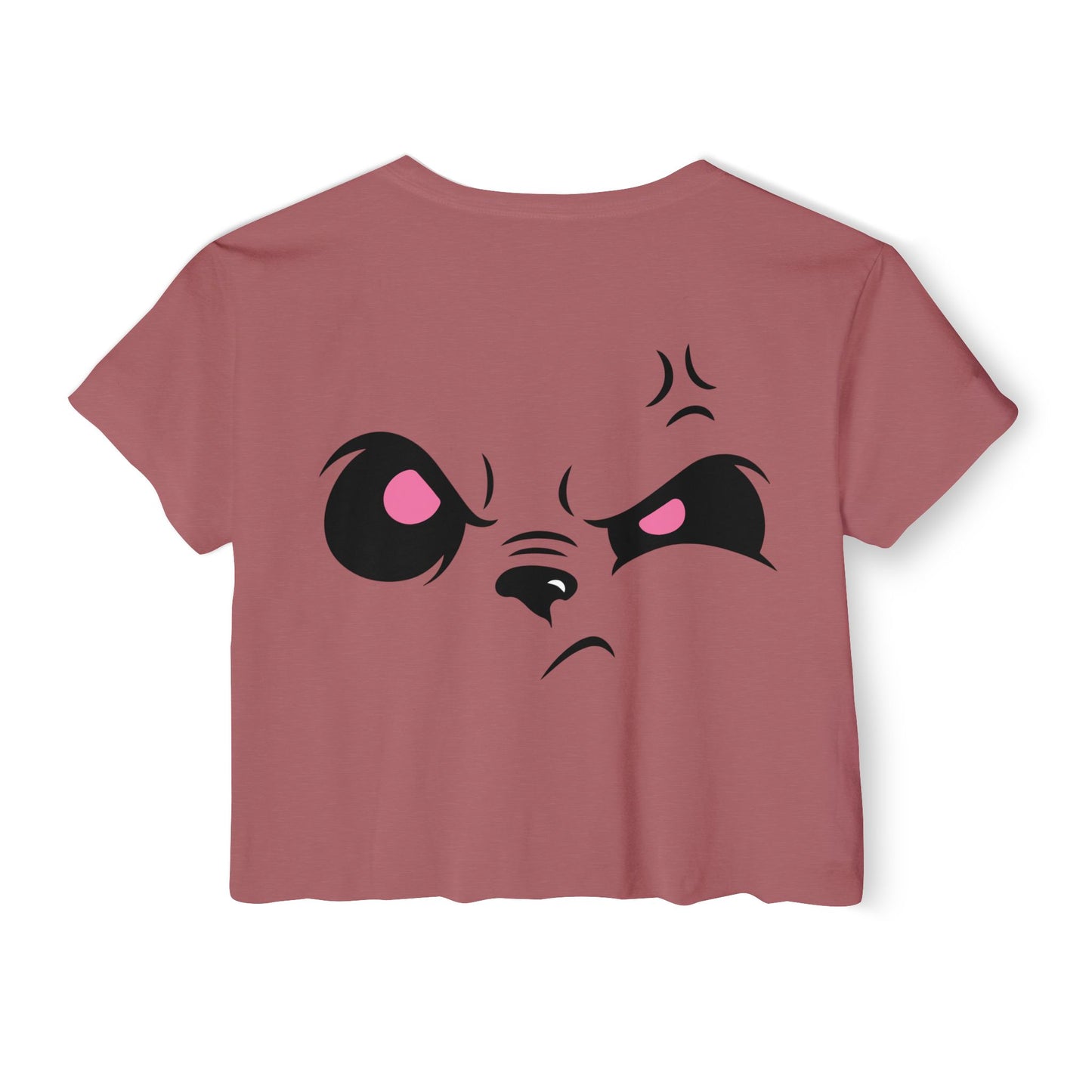Angry Panda Crop Top, Festival Wear, Women's Street Style Top, Cute Graphic Tee, Summer Fashion, Unique Gift Idea