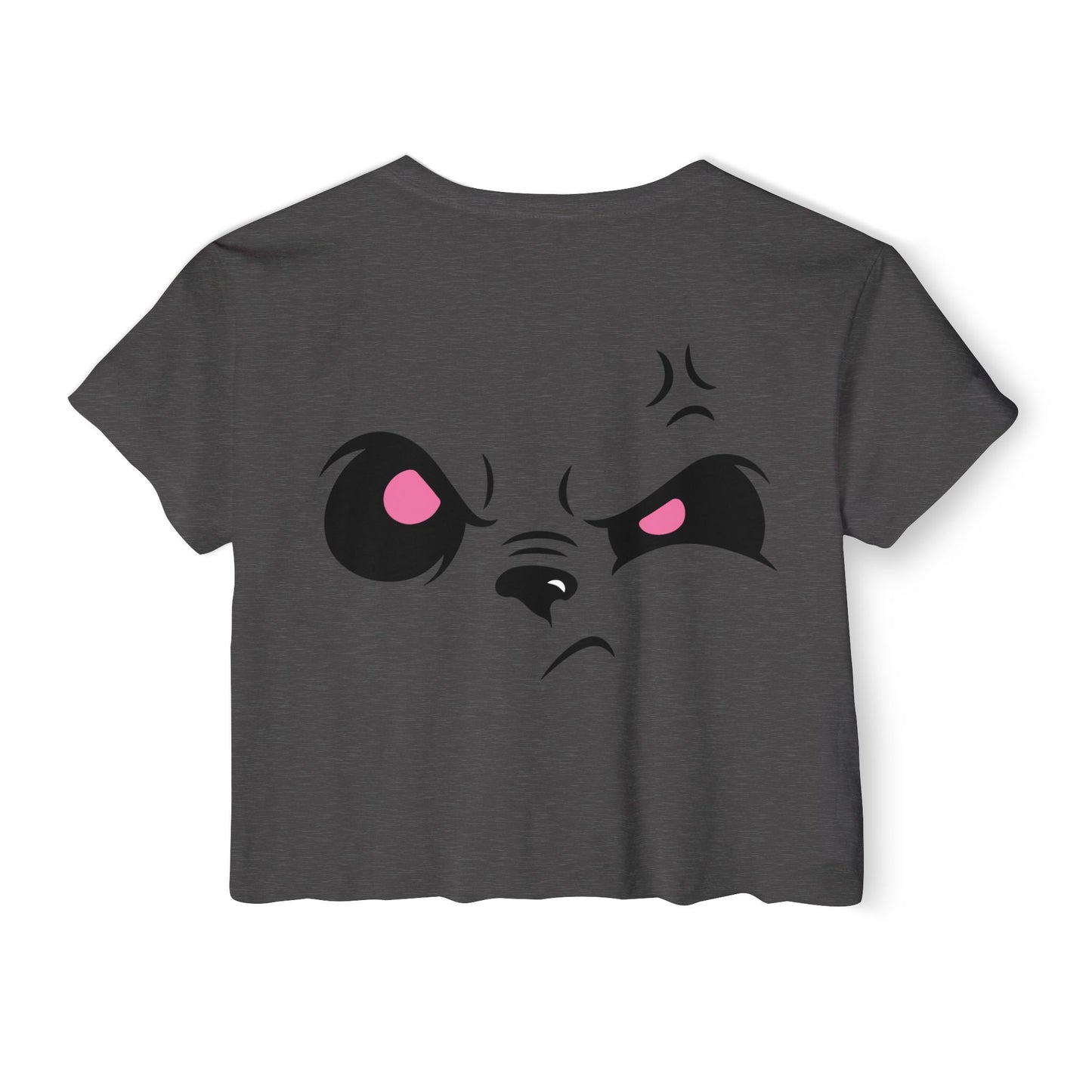 Angry Panda Crop Top, Festival Wear, Women's Street Style Top, Cute Graphic Tee, Summer Fashion, Unique Gift Idea