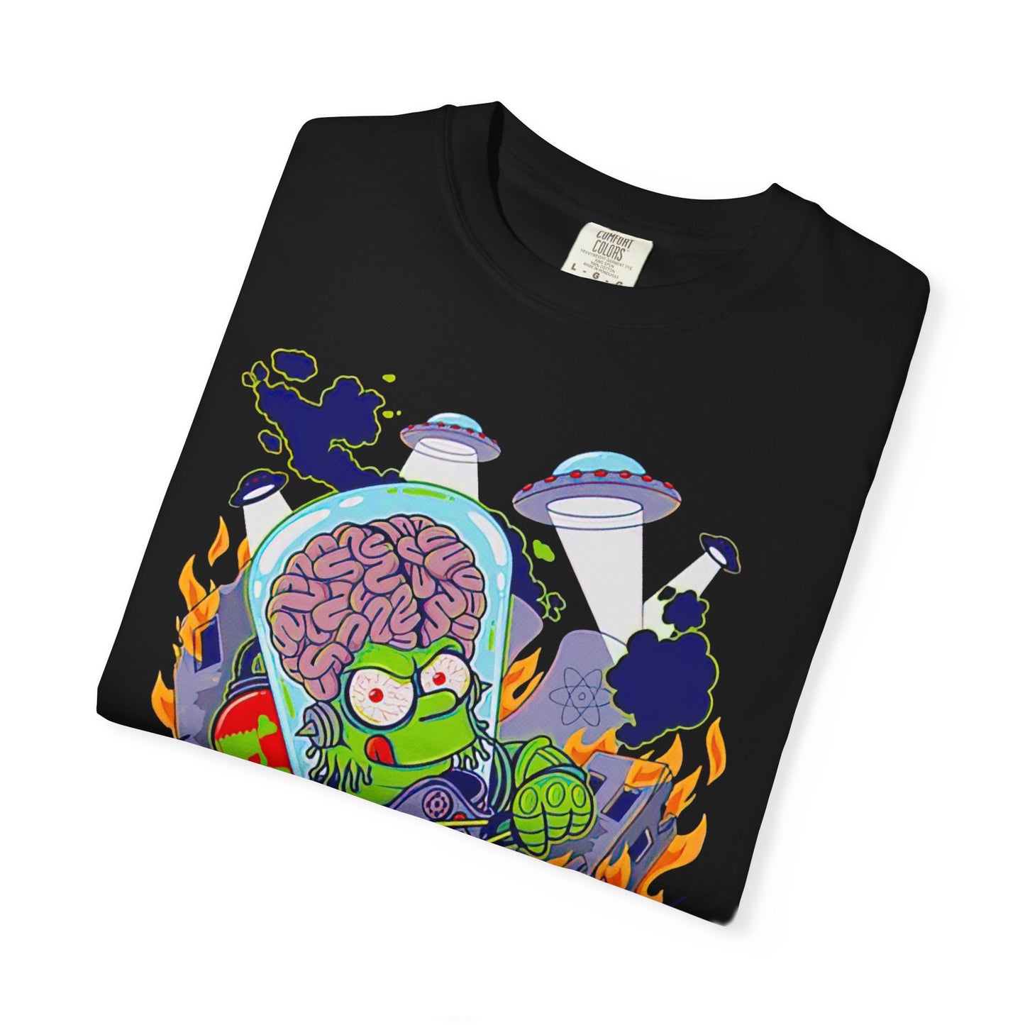 Bart Attacks! Unisex Garment-Dyed T-Shirt | Cool Graphic Tee, Funny Gift, Casual Wear, Unique Style, Springfield Theme