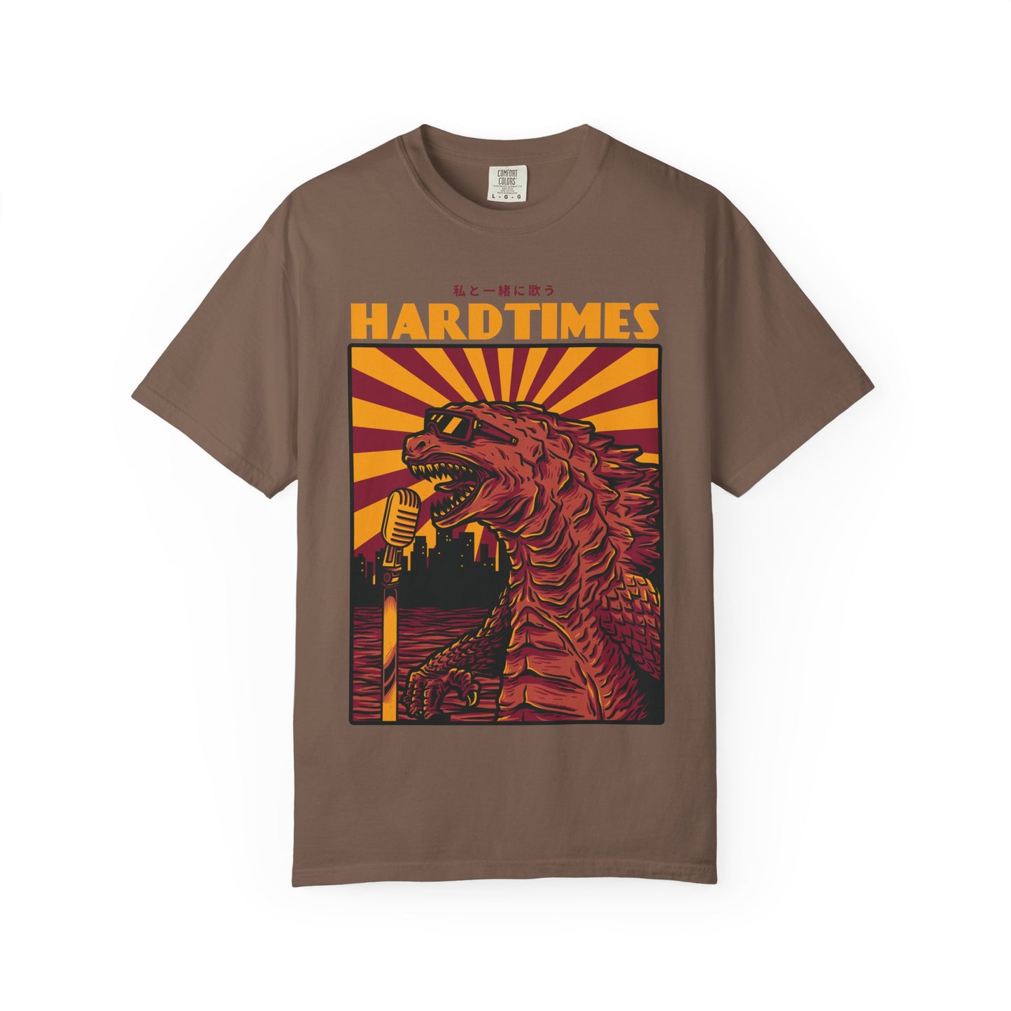 Vintage Godzilla Graphic Unisex T-Shirt, Unique Hard Times Tee, Retro Music Shirt, Casual Wear, Funny Gift Idea