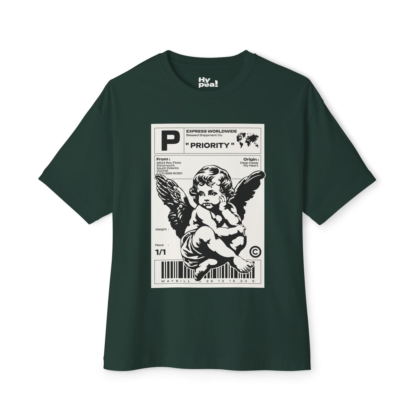 Chic Unisex Oversized Tee with Unique Angel Design, Casual Wear, Streetwear, Gifts for Her, Trendy Graphic Tee