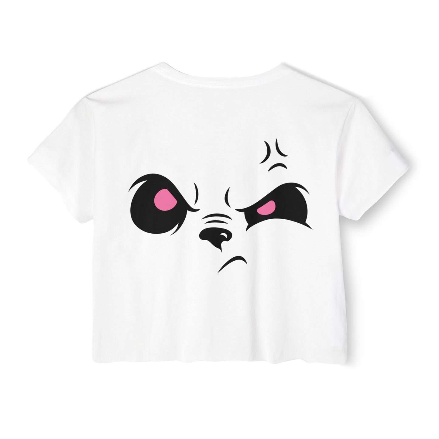 Angry Panda Crop Top, Festival Wear, Women's Street Style Top, Cute Graphic Tee, Summer Fashion, Unique Gift Idea