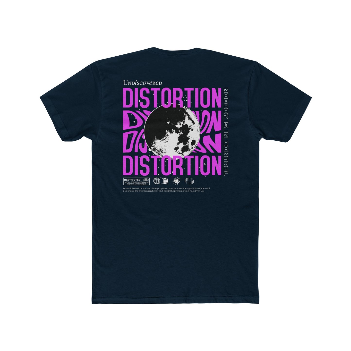 Distortion Graphic Cotton Tee | Unisex Crew Shirt, Trendy Streetwear, Music Festival Attire, Casual Everyday Wear, Unique Gift