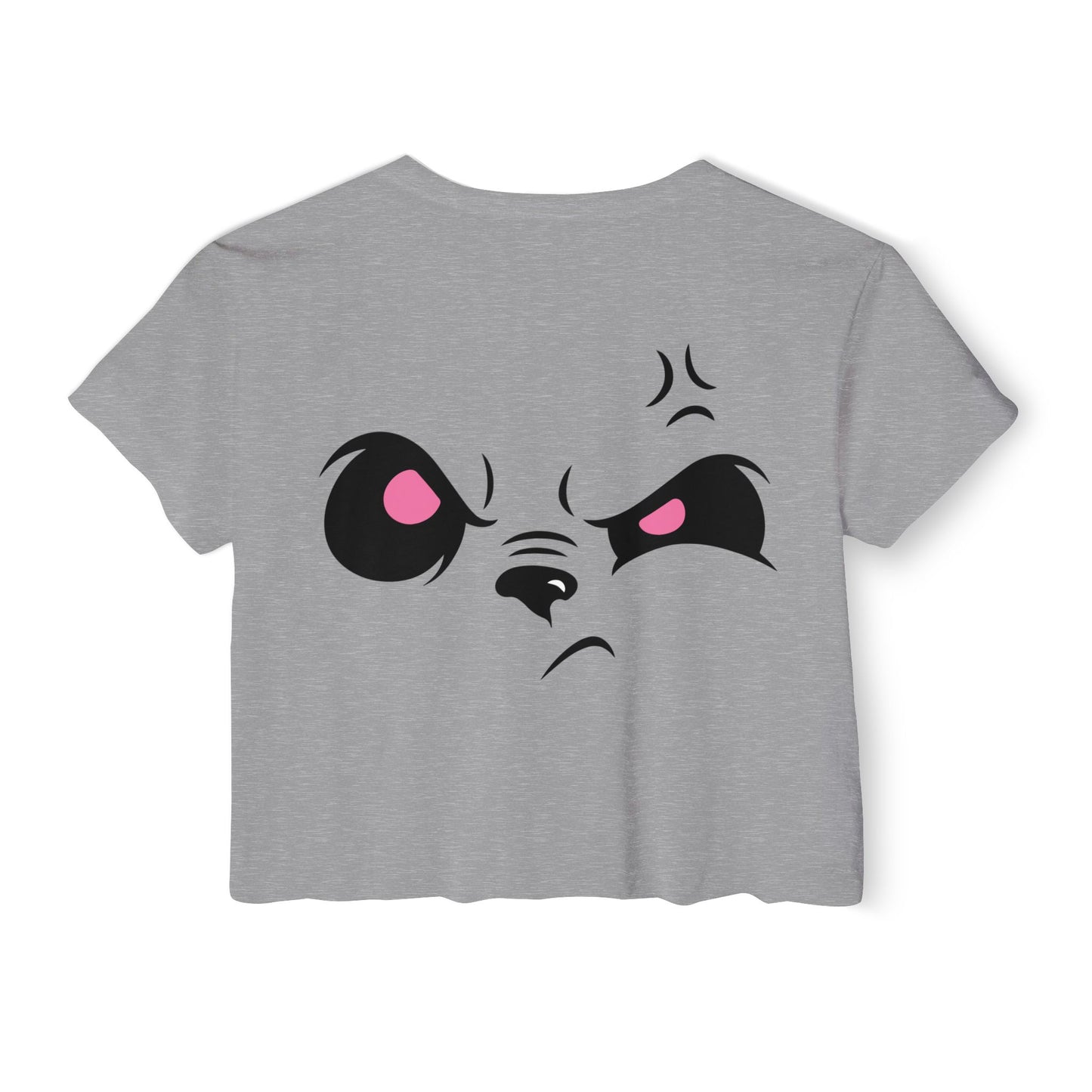 Angry Panda Crop Top, Festival Wear, Women's Street Style Top, Cute Graphic Tee, Summer Fashion, Unique Gift Idea