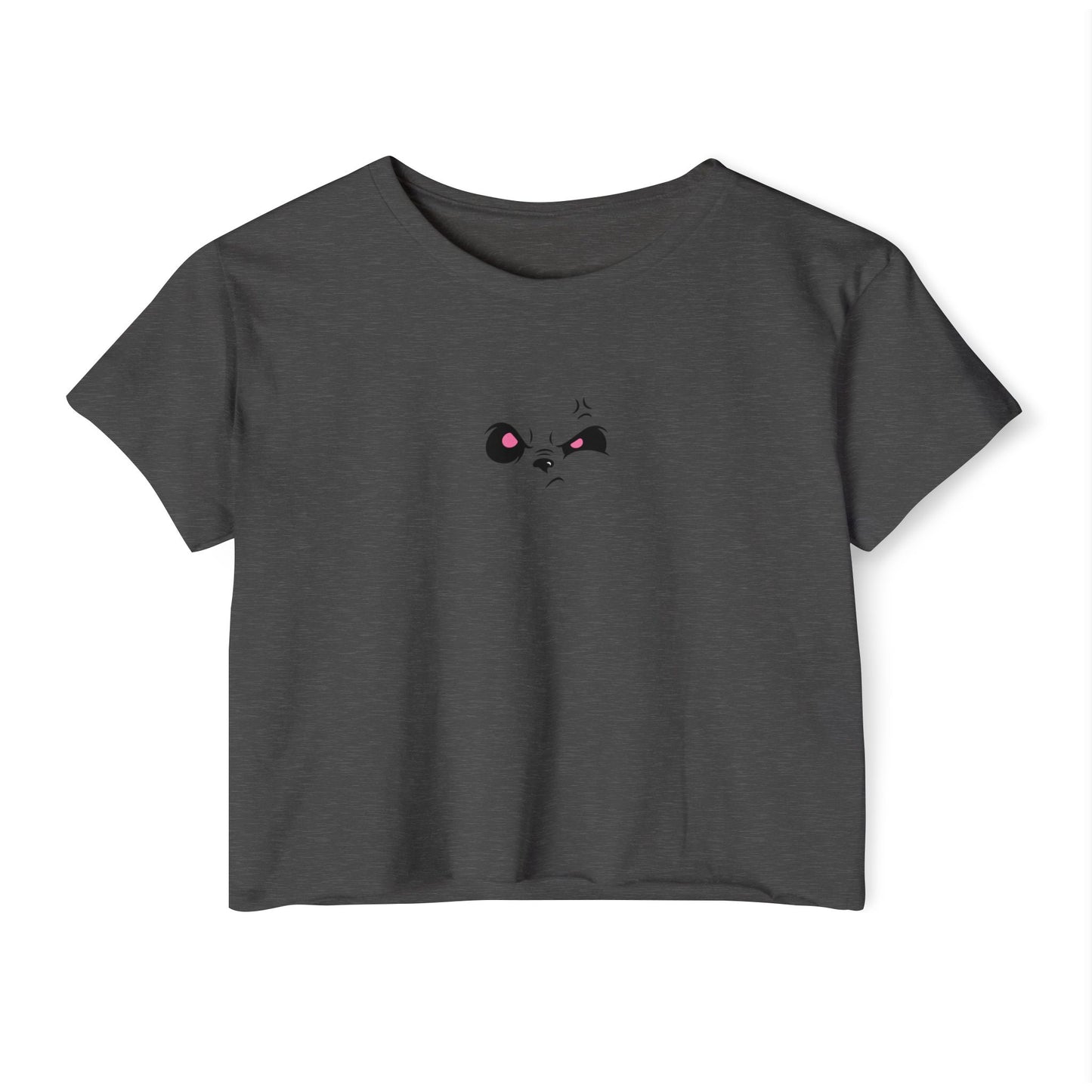 Angry Panda Crop Top, Festival Wear, Women's Street Style Top, Cute Graphic Tee, Summer Fashion, Unique Gift Idea