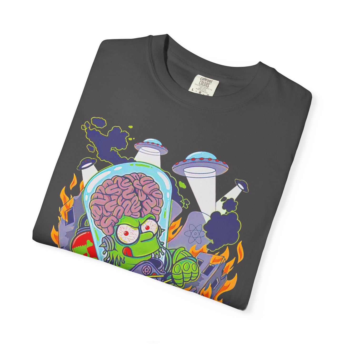 Bart Attacks! Unisex Garment-Dyed T-Shirt | Cool Graphic Tee, Funny Gift, Casual Wear, Unique Style, Springfield Theme