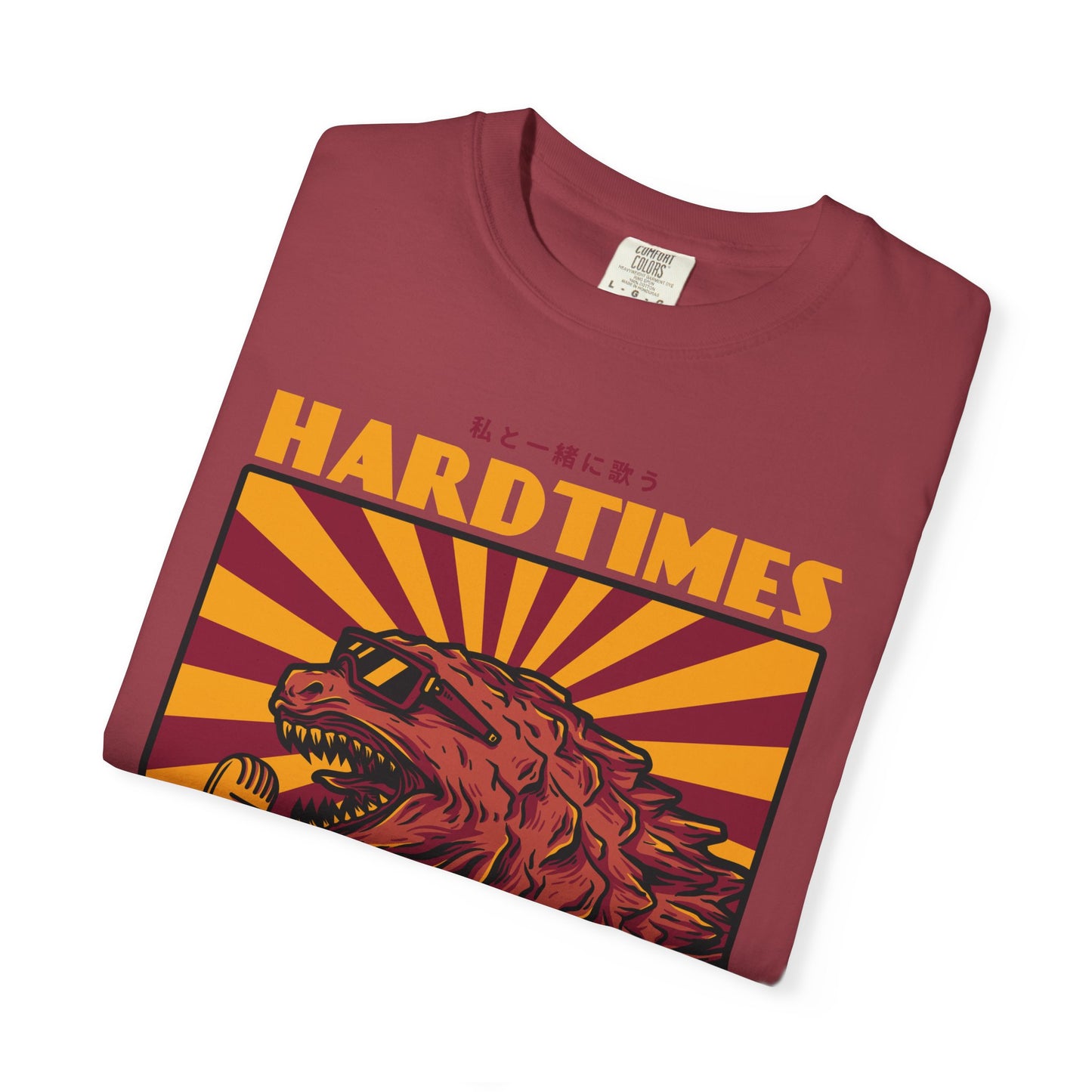 Vintage Godzilla Graphic Unisex T-Shirt, Unique Hard Times Tee, Retro Music Shirt, Casual Wear, Funny Gift Idea