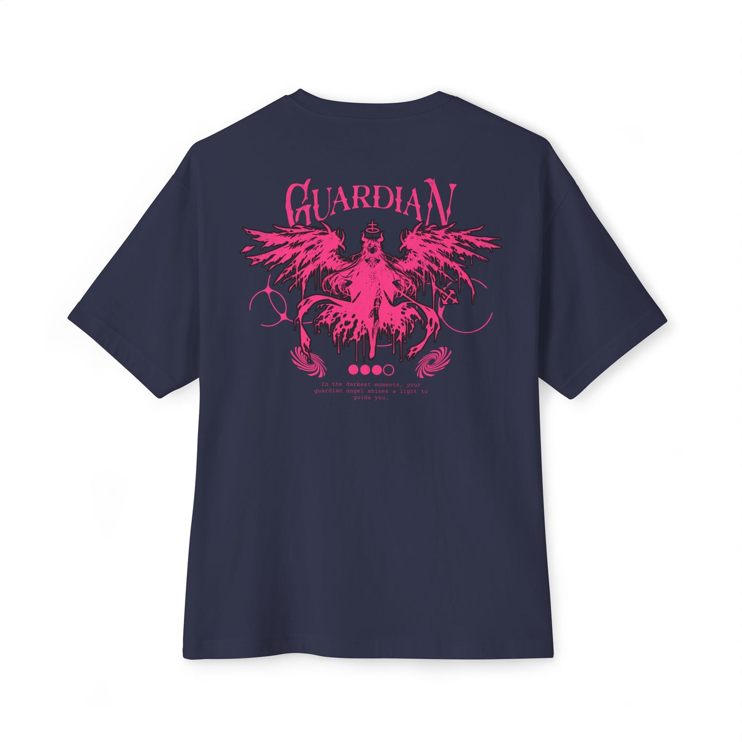 Guardian Graphic Oversized Tee, Unisex T-Shirt, Streetwear Fashion, Gift for Avid Collectors, Cool Casual Wear