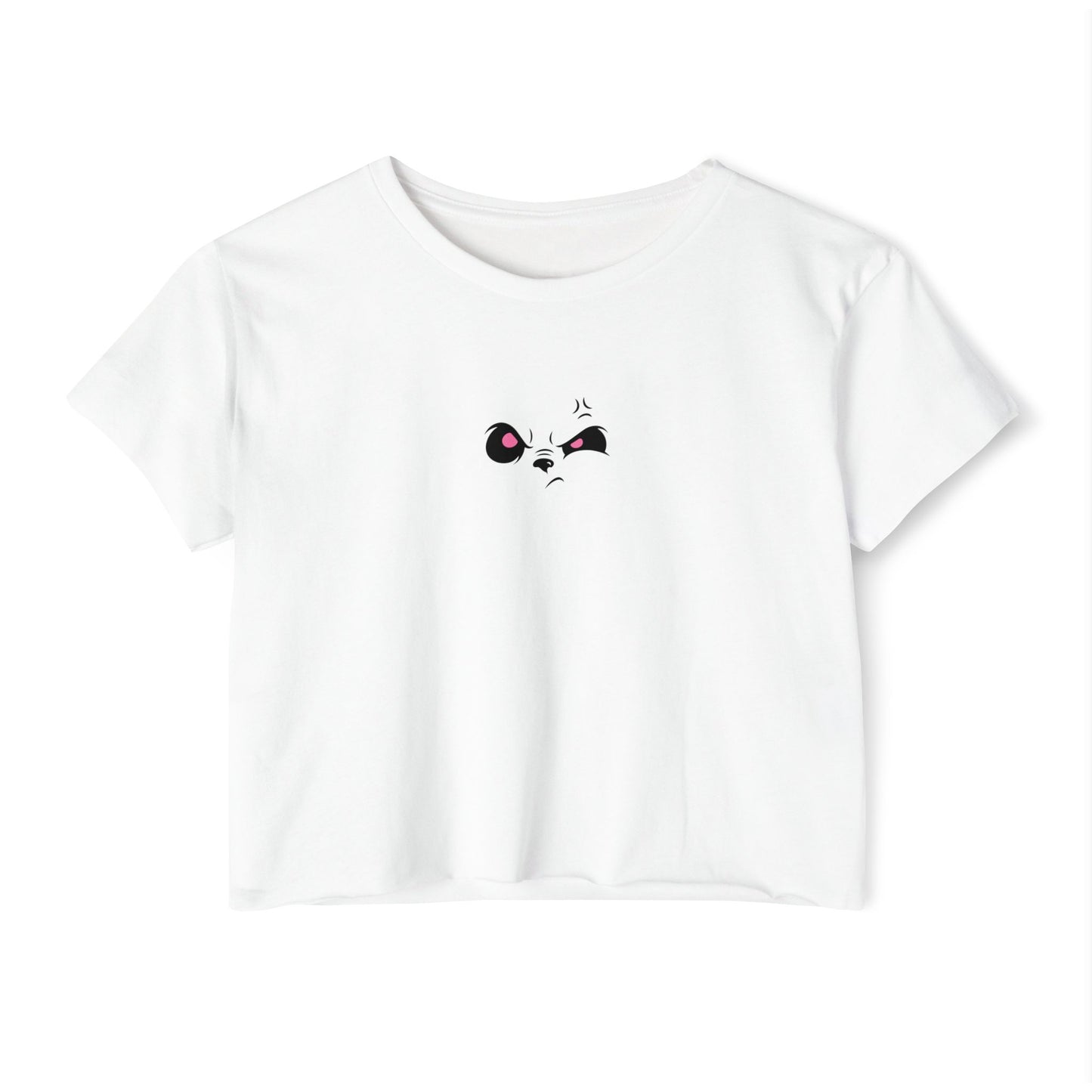 Angry Panda Crop Top, Festival Wear, Women's Street Style Top, Cute Graphic Tee, Summer Fashion, Unique Gift Idea