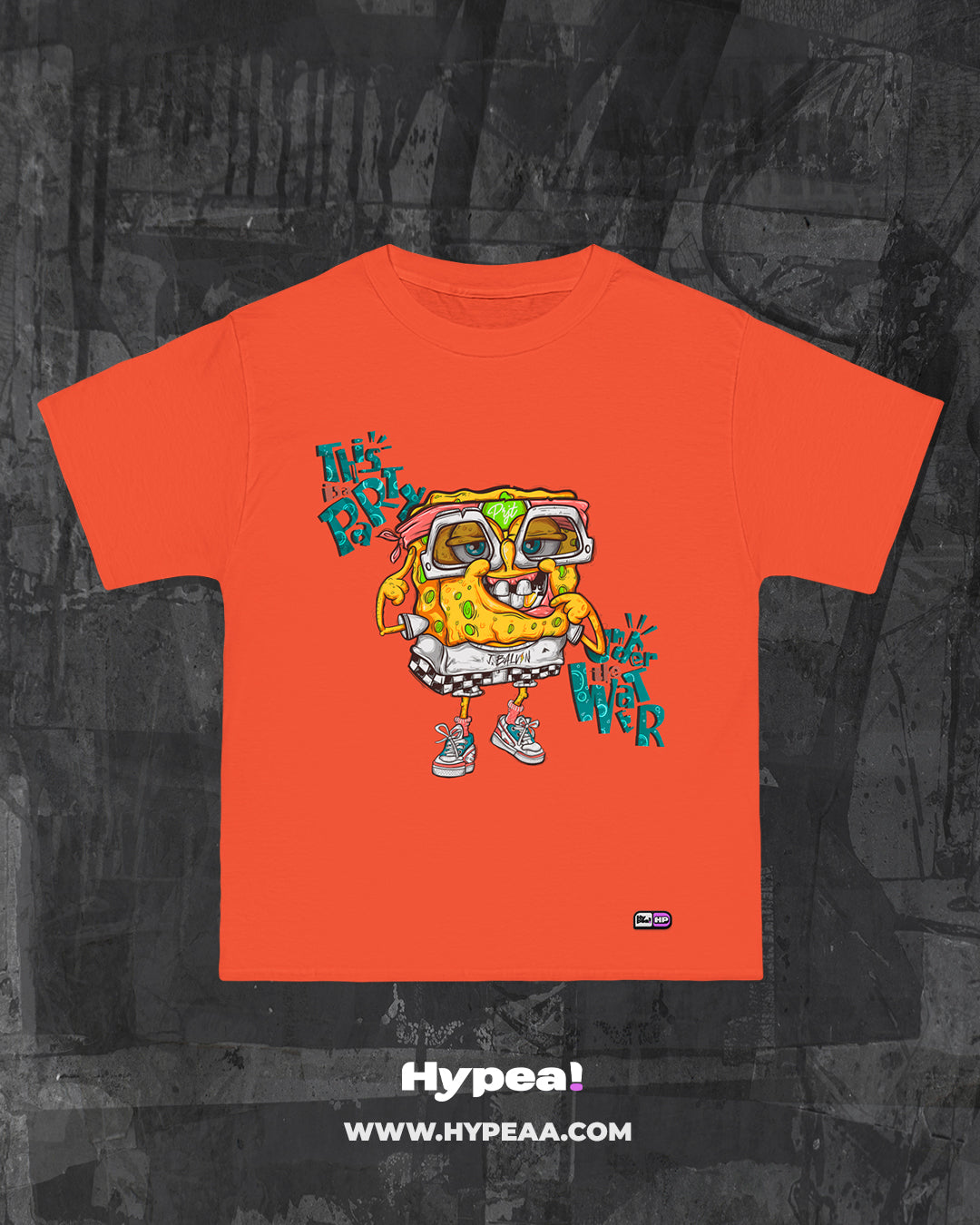 Polera Oversize cartoons Bob-sponja