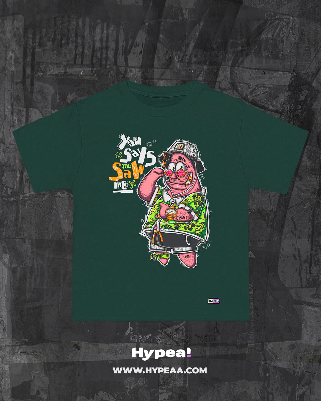 Polera Oversize cartoons Patricio Estrella