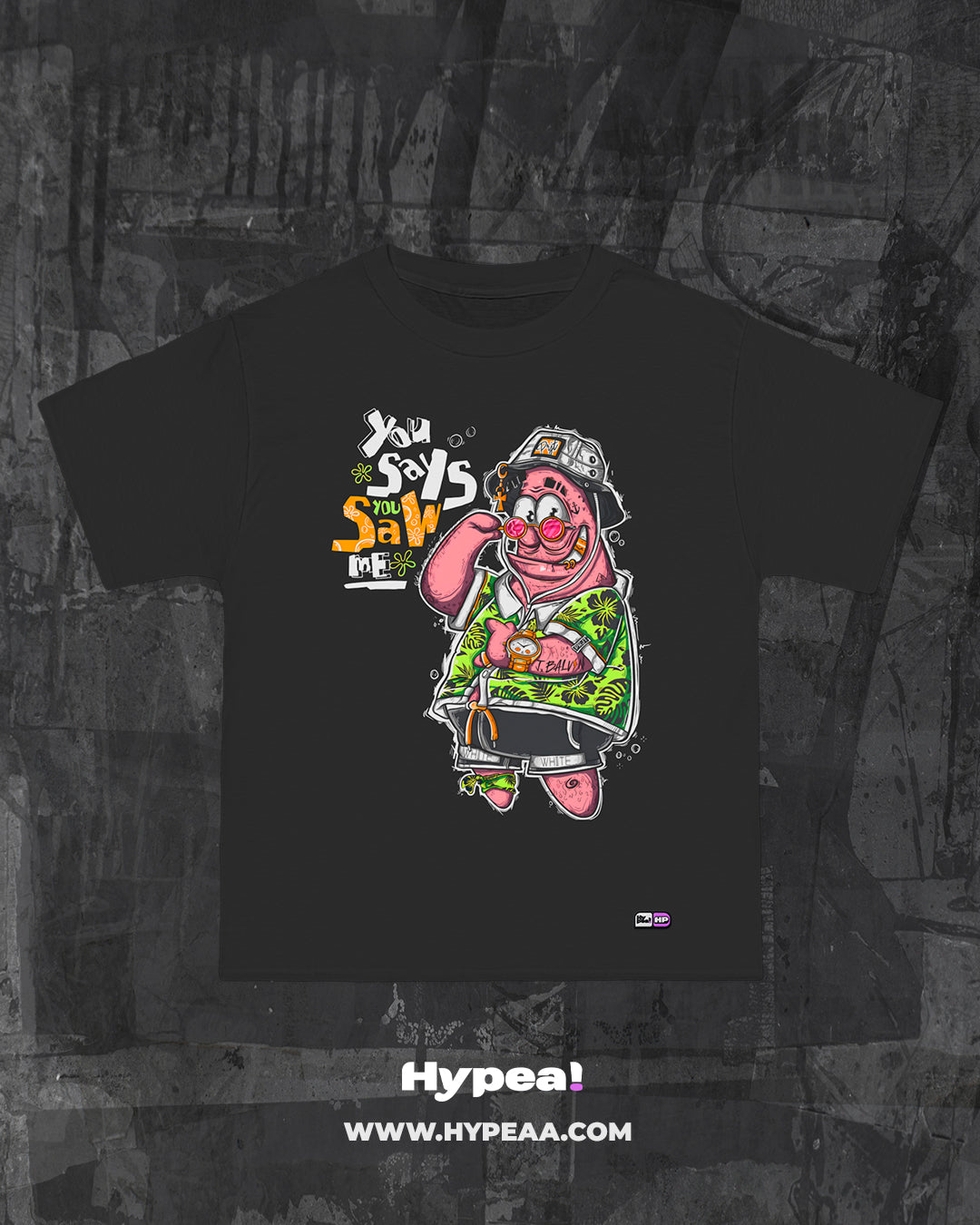 Polera Oversize cartoons Patricio Estrella