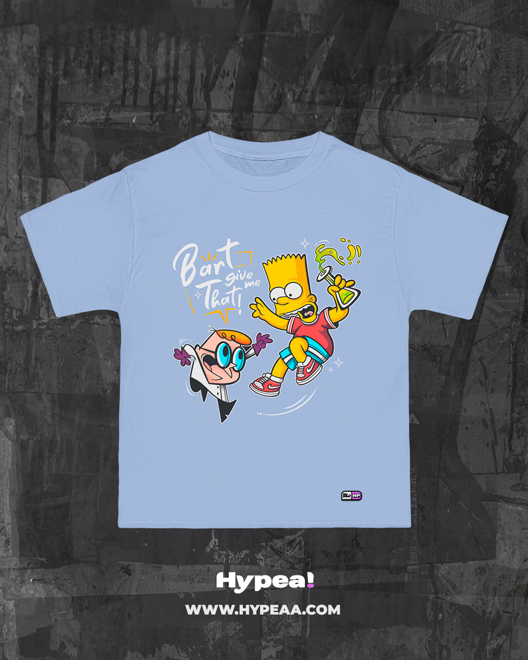 Polera Oversize cartoons Bart & Dexter