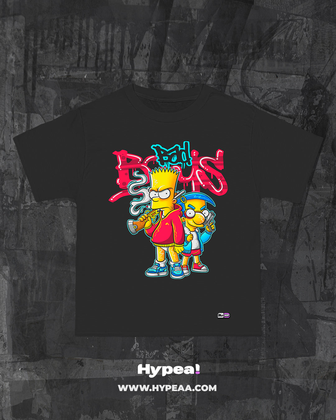 Polera Oversize Bart & Milhouse