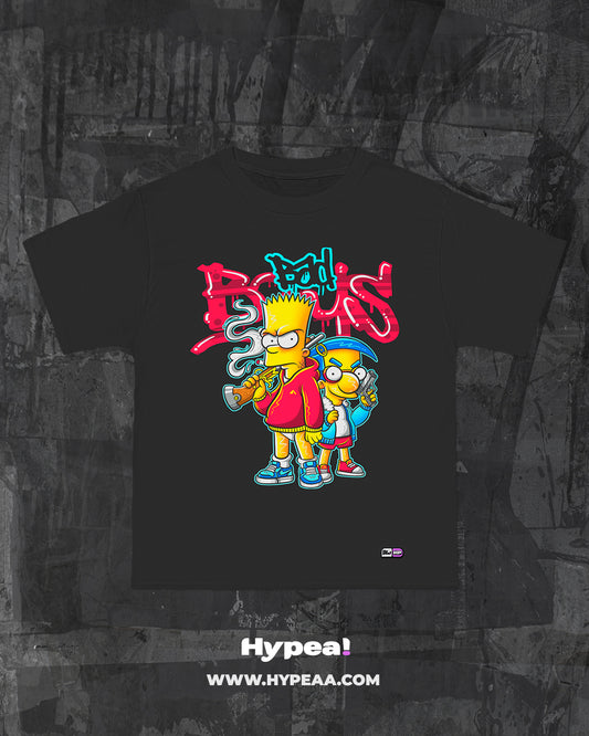 Polera Oversize Bart & Milhouse