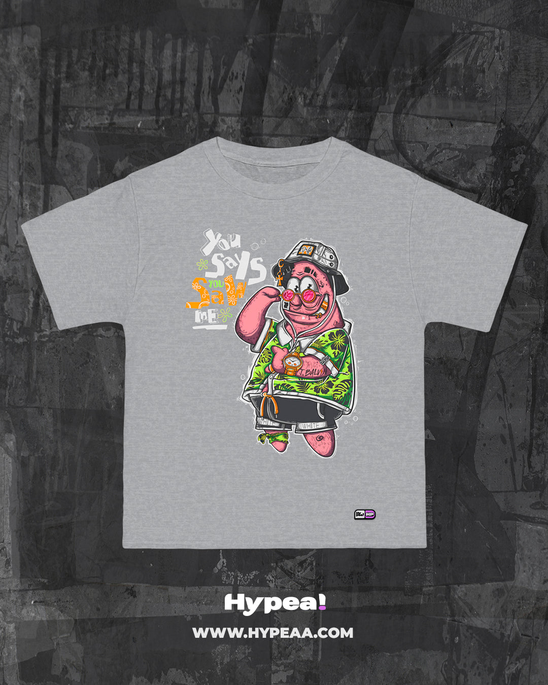 Polera Oversize cartoons Patricio Estrella