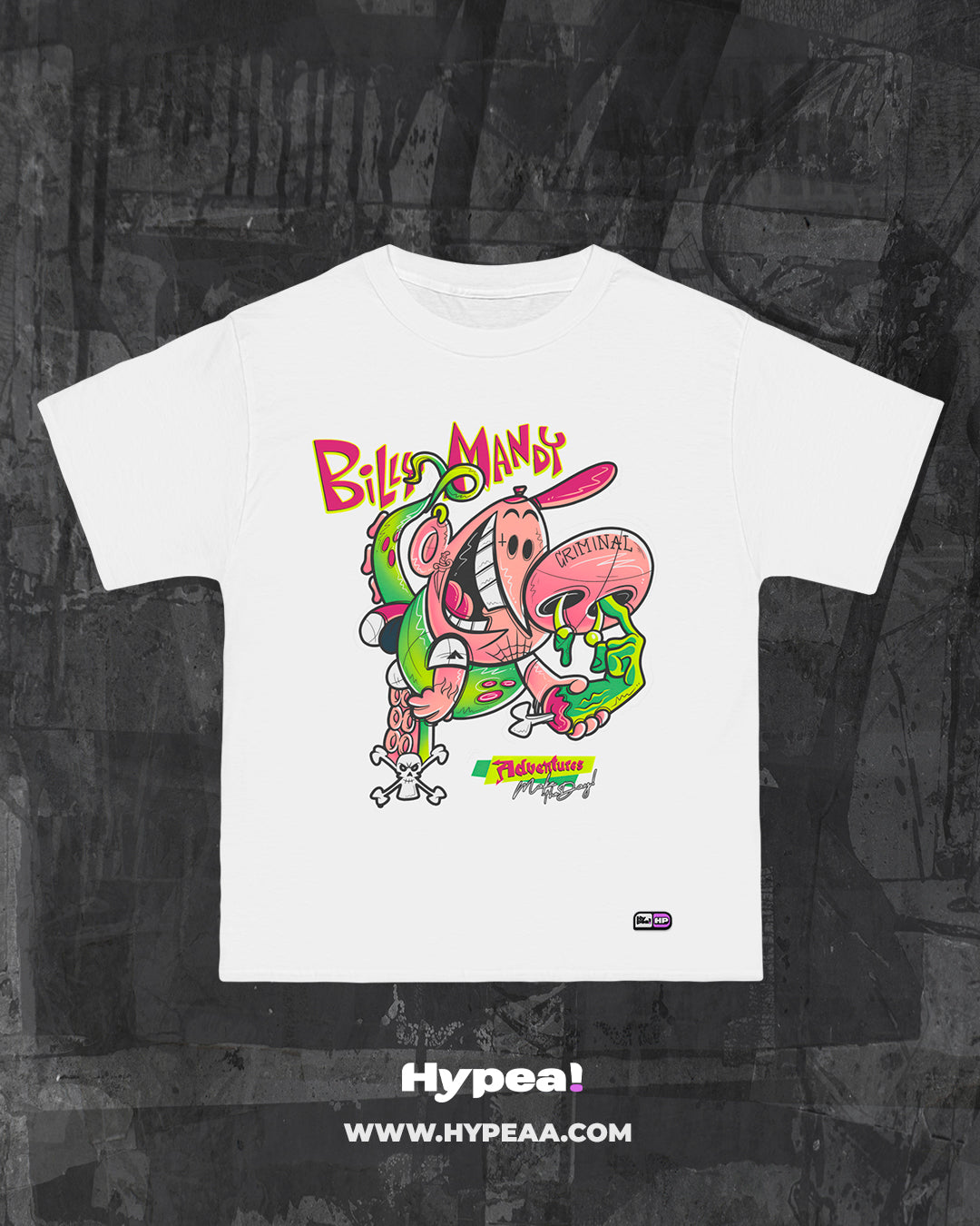 Polera Oversize Cartoons Billy & Mandy