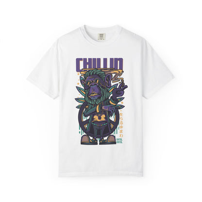 Chillin Graphic T-Shirt, Unisex Casual Tee, Relaxed Summer Outfit, Gift for Friends, Streetwear Style, Festival Wear