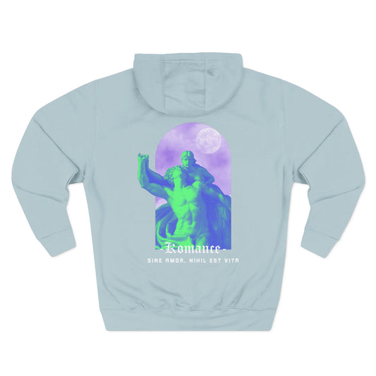 Vibrant Three-Panel Fleece Hoodie, Graphic Hoodie, Cozy Streetwear, Artsy Gift, Comfortable Casual Wear, Unique Layering Piece