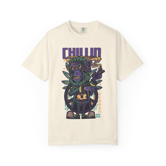 Chillin Graphic T-Shirt, Unisex Casual Tee, Relaxed Summer Outfit, Gift for Friends, Streetwear Style, Festival Wear