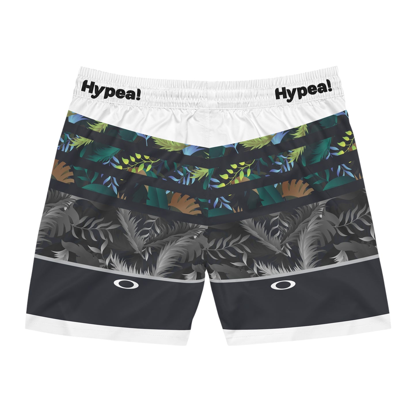 Men's Tropical Print Swim Shorts, Summer Beachwear, Vacation Swim Trunks, Pool Party Essentials, Trendy Resort Wear