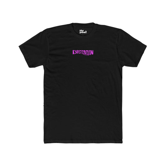 Distortion Graphic Cotton Tee | Unisex Crew Shirt, Trendy Streetwear, Music Festival Attire, Casual Everyday Wear, Unique Gift