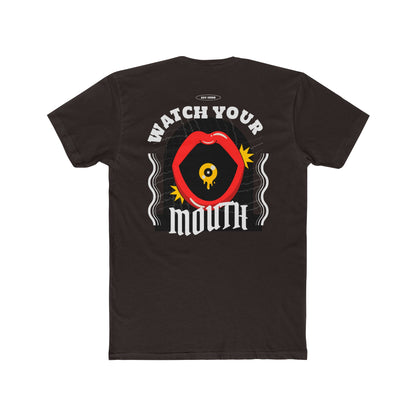 Watch Your Mouth Graphic Tee, Cool Unisex Cotton Crew Shirt, Fun Casual Wear, Perfect for Gifts, Trendy Streetwear, Occasions: [...]