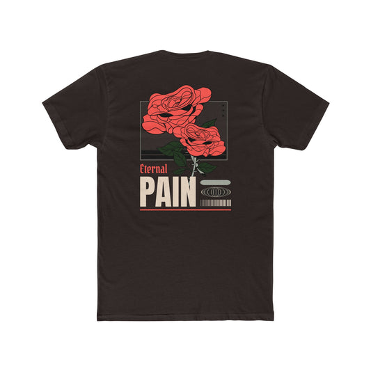 Eternal Pain Floral Tee, Vintage Floral T-Shirt, Gifts for Art Lovers, Unisex Crew Shirt, Unique Graphic Tee, Custom Flower Apparel