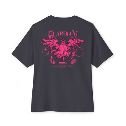 Guardian Graphic Oversized Tee, Unisex T-Shirt, Streetwear Fashion, Gift for Avid Collectors, Cool Casual Wear