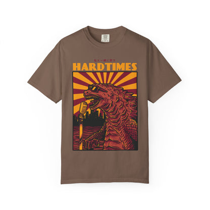 Vintage Godzilla Graphic Unisex T-Shirt, Unique Hard Times Tee, Retro Music Shirt, Casual Wear, Funny Gift Idea