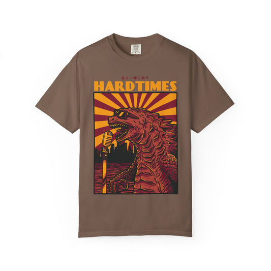 Vintage Godzilla Graphic Unisex T-Shirt, Unique Hard Times Tee, Retro Music Shirt, Casual Wear, Funny Gift Idea