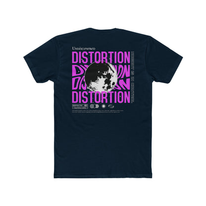 Distortion Graphic Cotton Tee | Unisex Crew Shirt, Trendy Streetwear, Music Festival Attire, Casual Everyday Wear, Unique Gift