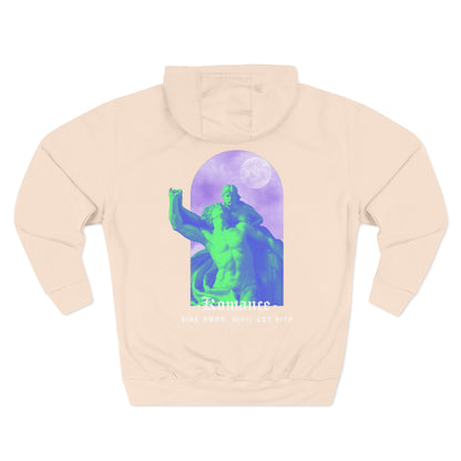 Vibrant Three-Panel Fleece Hoodie, Graphic Hoodie, Cozy Streetwear, Artsy Gift, Comfortable Casual Wear, Unique Layering Piece