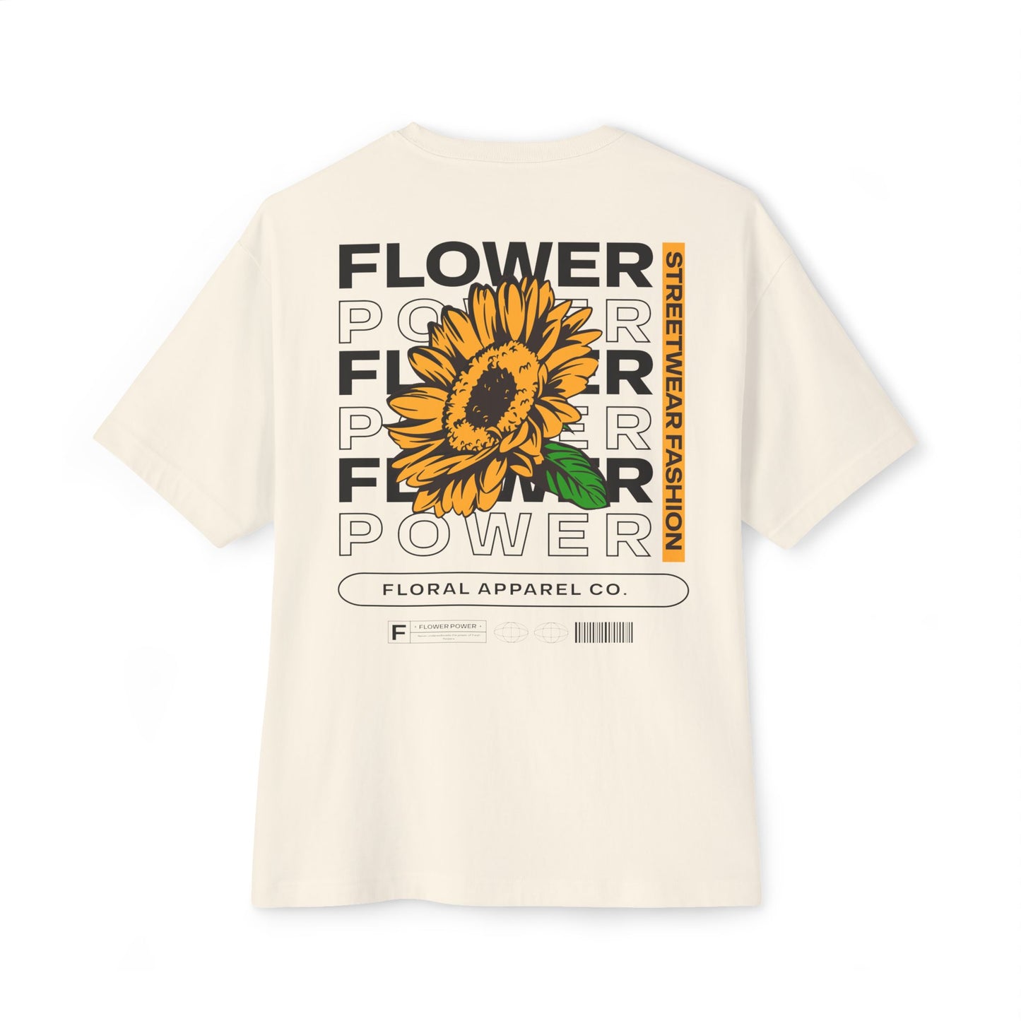 Floral Empowerment Oversized Tee, Spring Fashion, Unisex Streetwear, Casual Wear, Gift for Nature Lovers, Summer Style