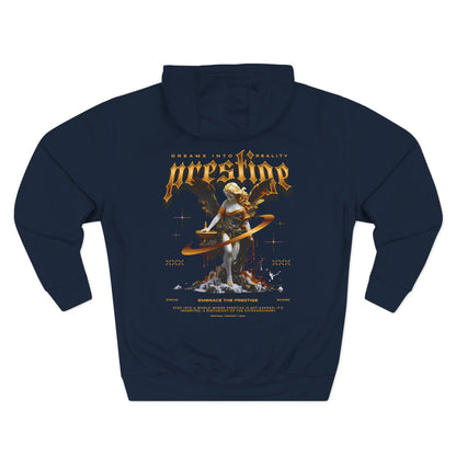 Prestige Three-Panel Hoodie - Cozy Graphic Sweatshirt, Unisex Pullover, Casual Streetwear, Gift Idea for Friends