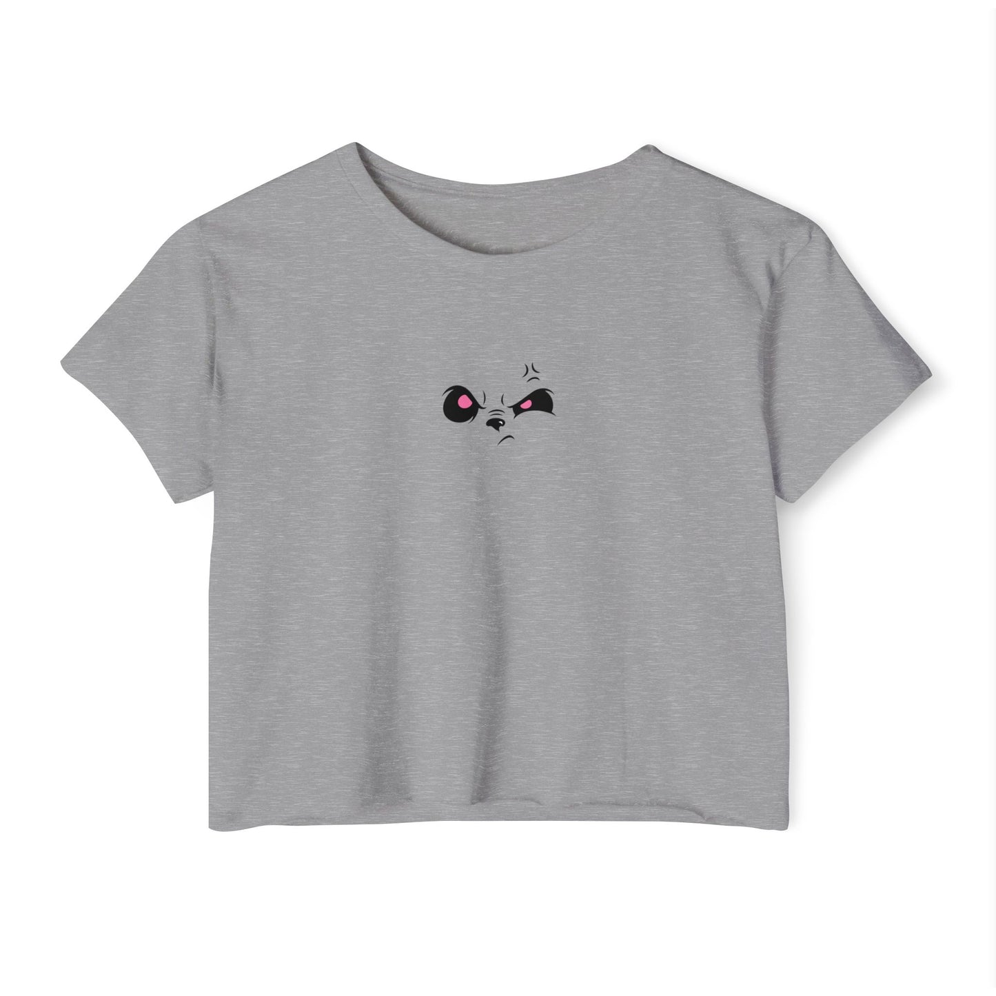 Angry Panda Crop Top, Festival Wear, Women's Street Style Top, Cute Graphic Tee, Summer Fashion, Unique Gift Idea