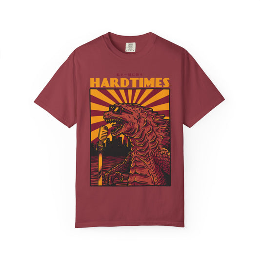 Vintage Godzilla Graphic Unisex T-Shirt, Unique Hard Times Tee, Retro Music Shirt, Casual Wear, Funny Gift Idea