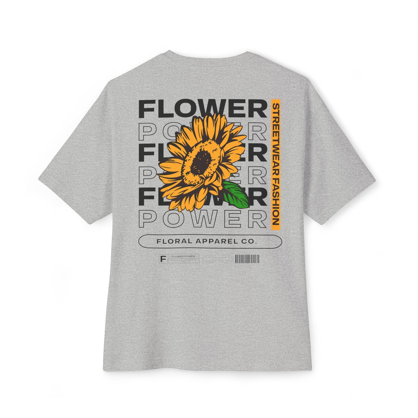 Floral Empowerment Oversized Tee, Spring Fashion, Unisex Streetwear, Casual Wear, Gift for Nature Lovers, Summer Style