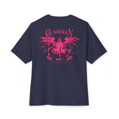 Guardian Graphic Oversized Tee, Unisex T-Shirt, Streetwear Fashion, Gift for Avid Collectors, Cool Casual Wear