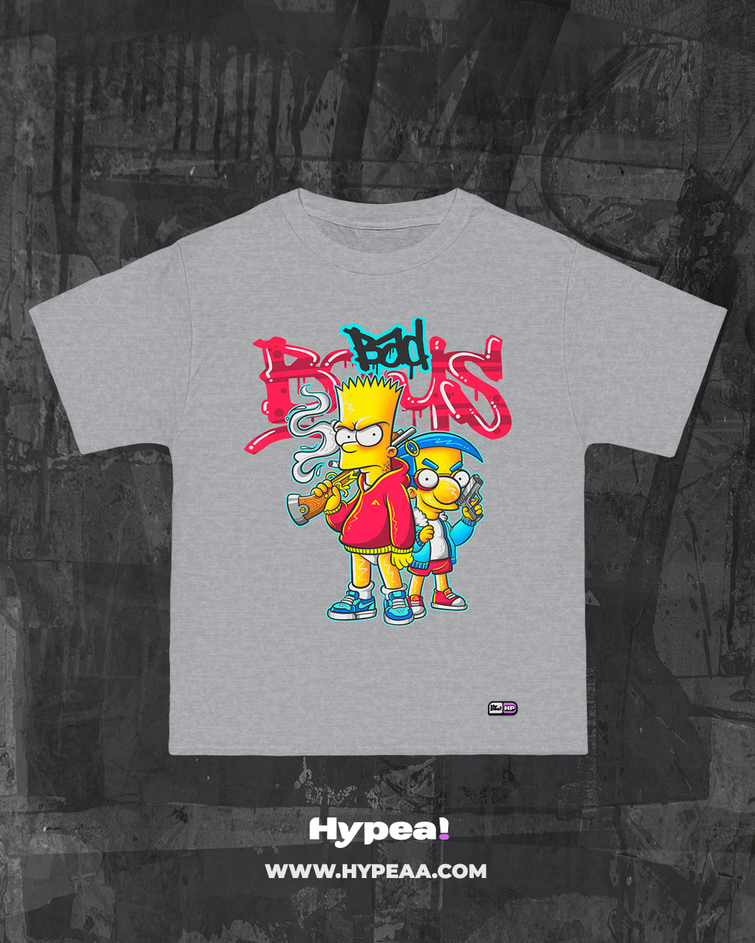 Polera Oversize Bart & Milhouse