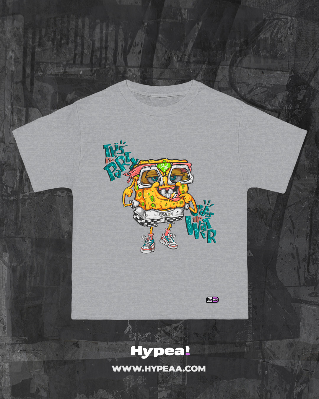 Polera Oversize cartoons Bob-sponja