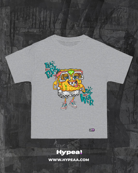 Polera Oversize cartoons Bob-sponja