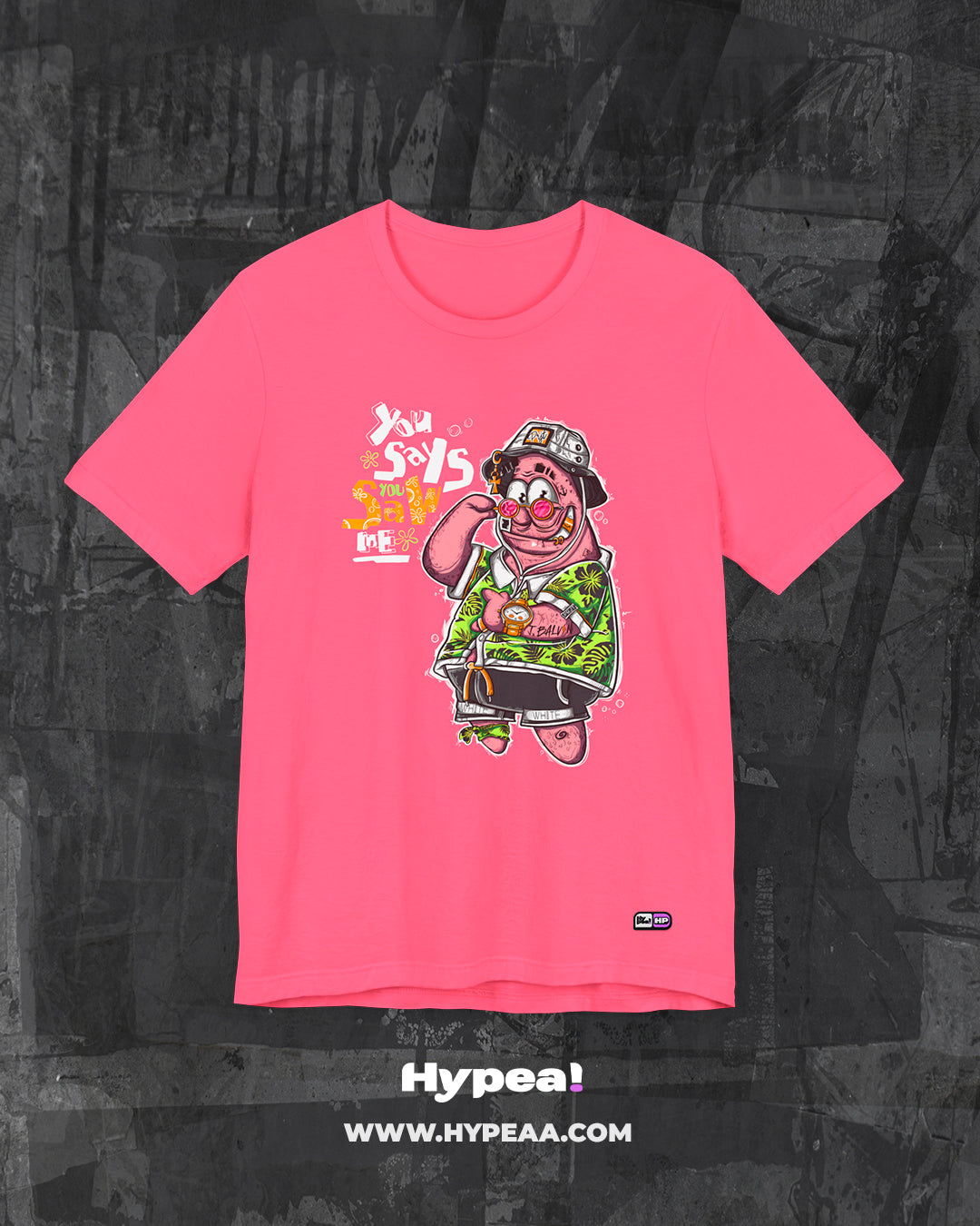 Polera Oversize cartoons Patricio Estrella