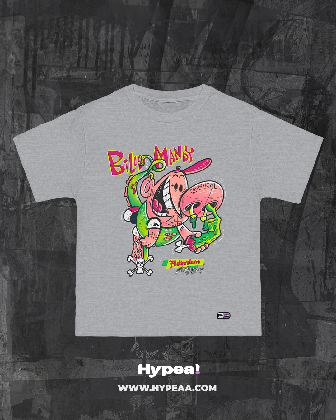 Polera Oversize Cartoons Billy & Mandy