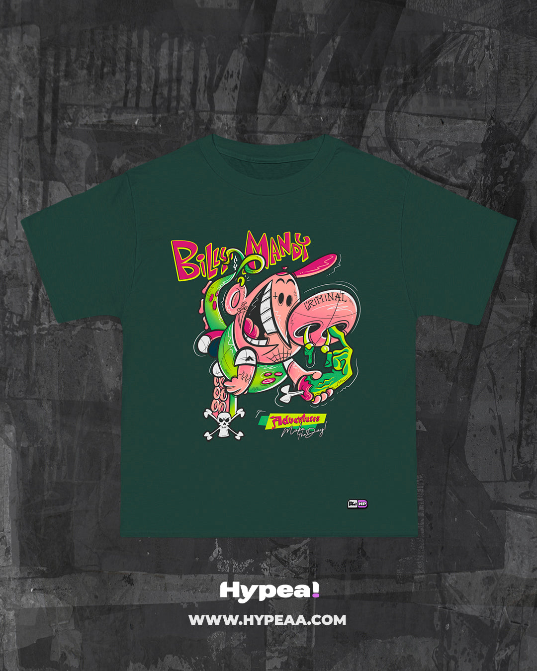 Polera Oversize Cartoons Billy & Mandy