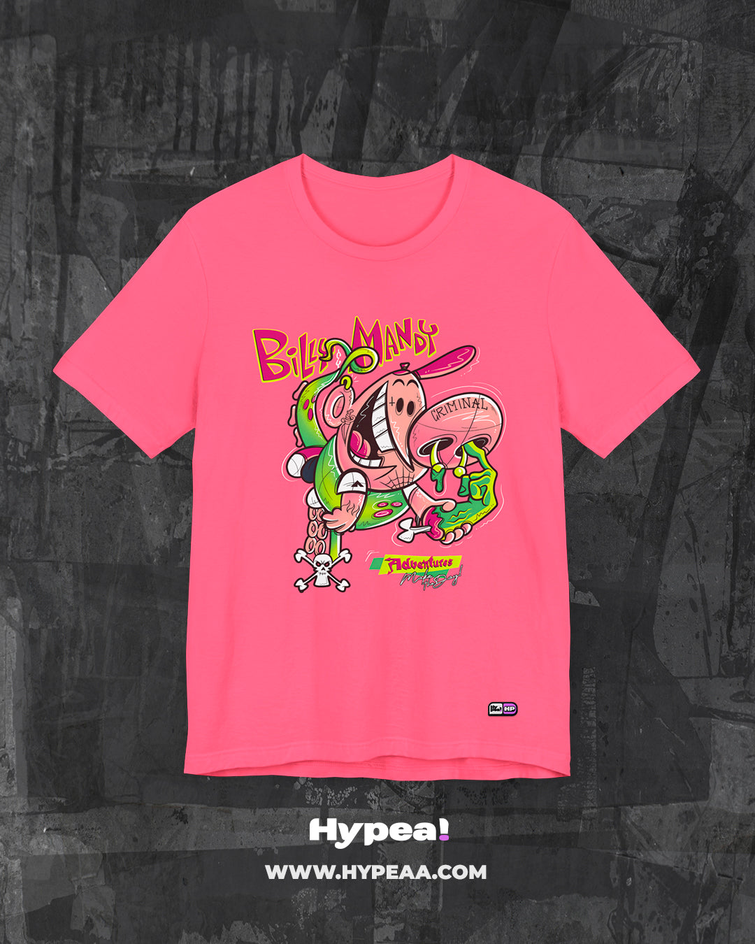 Polera Oversize Cartoons Billy & Mandy