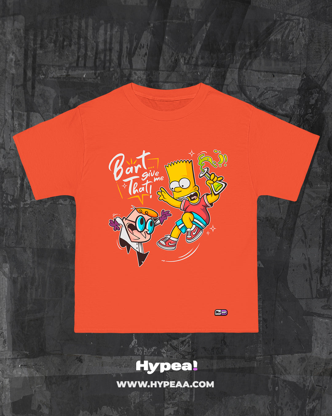Polera Oversize cartoons Bart & Dexter
