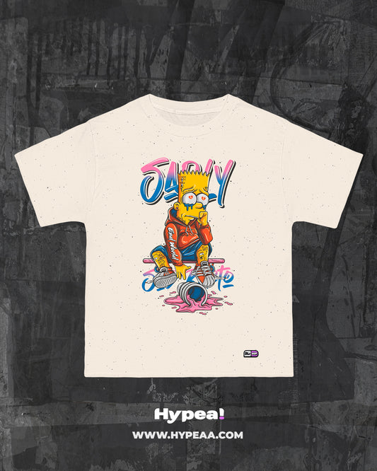Polera Oversize cartoons Bart