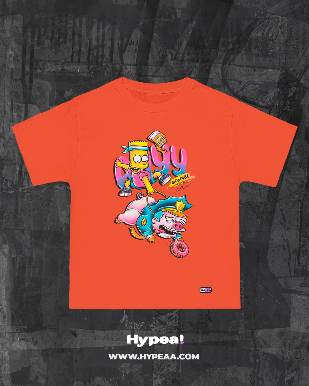 Polera Oversize cartoons Bart & Gorgori